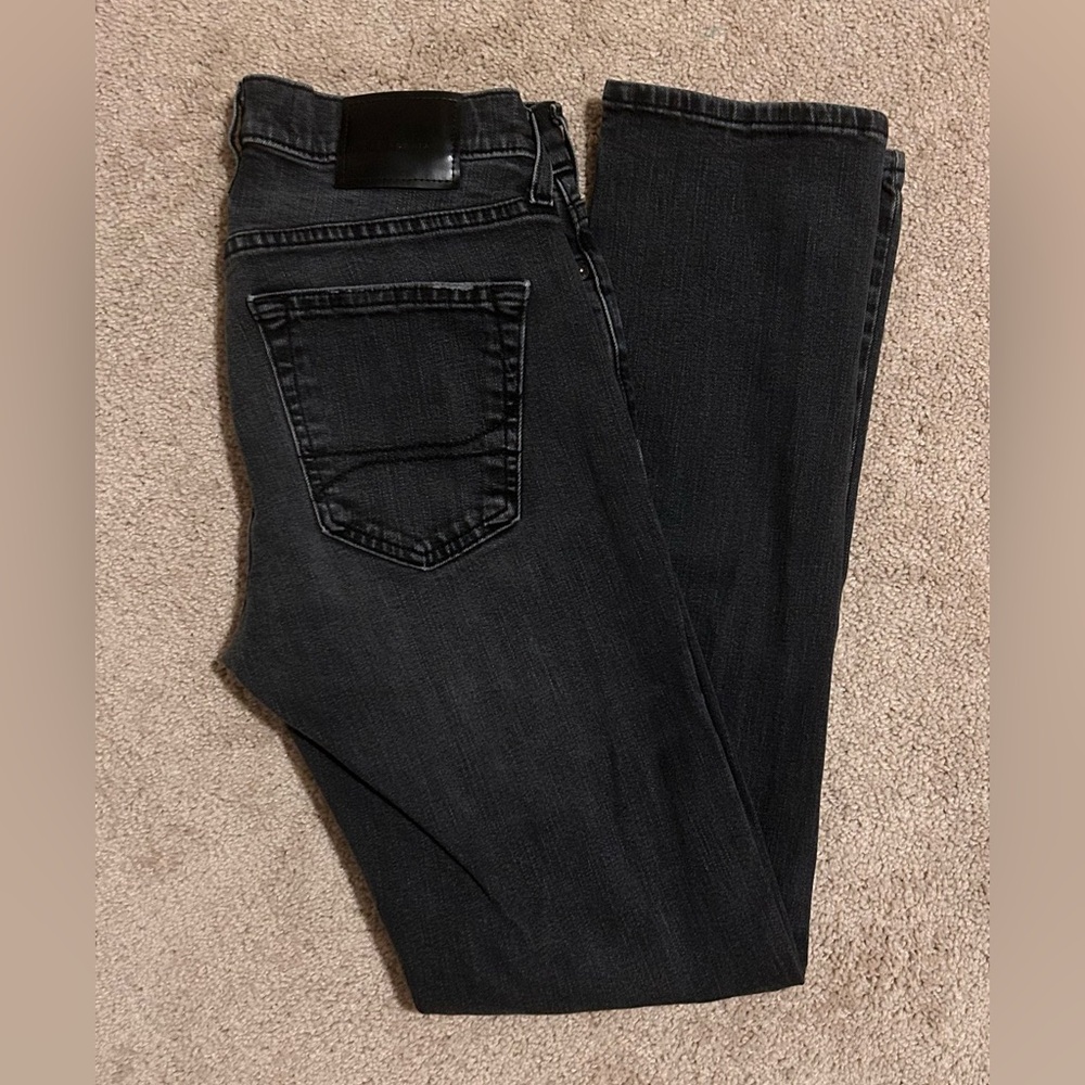 Hollister Dark Wash Slim Straight Jeans
